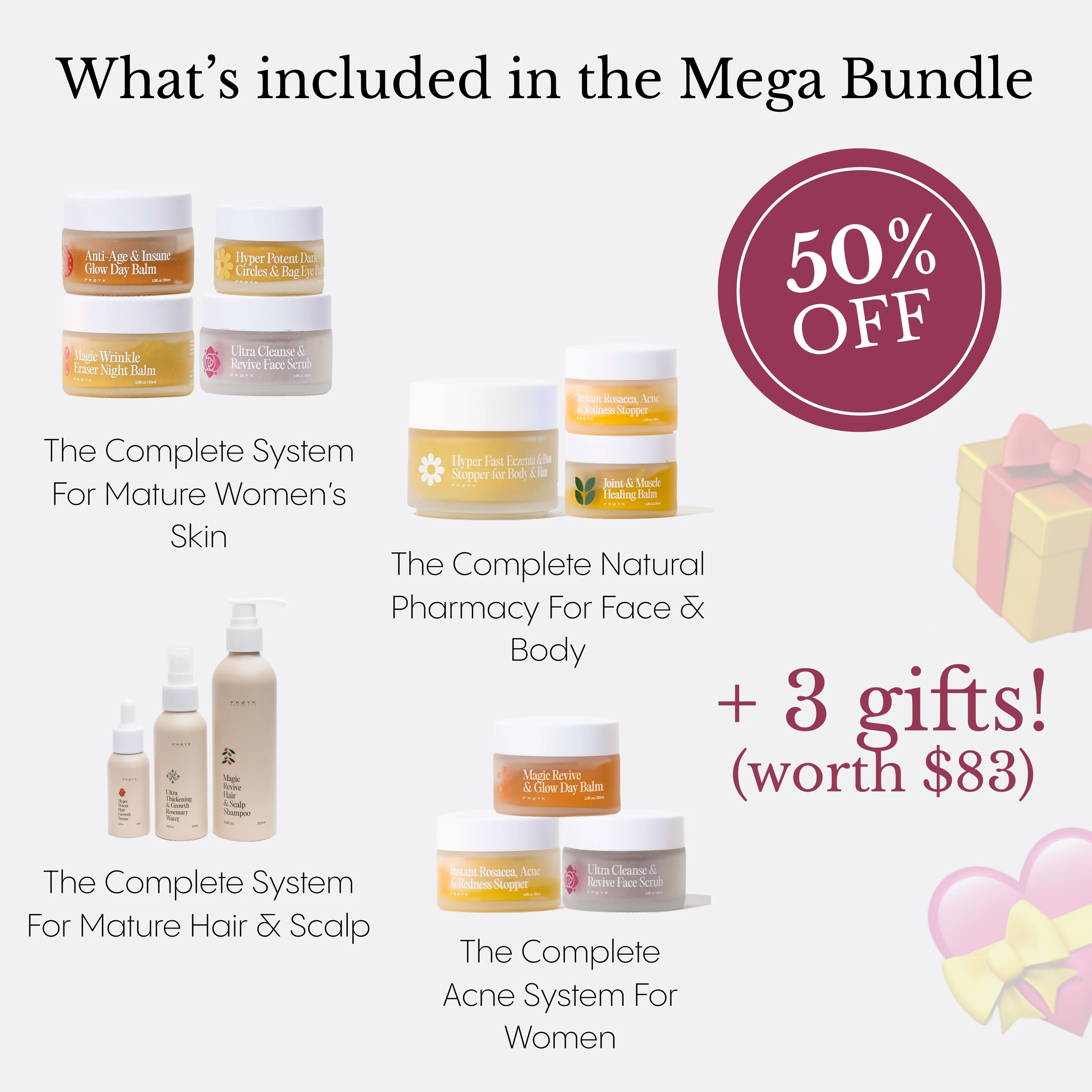 Mega Gift Bundle: All Products at 50% off+ 3 Gifts - Image 2